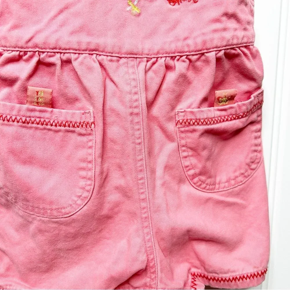 Vintage Carters The Tiny Seed Eric Carle Pink Overalls Girls 12-18 months Rare